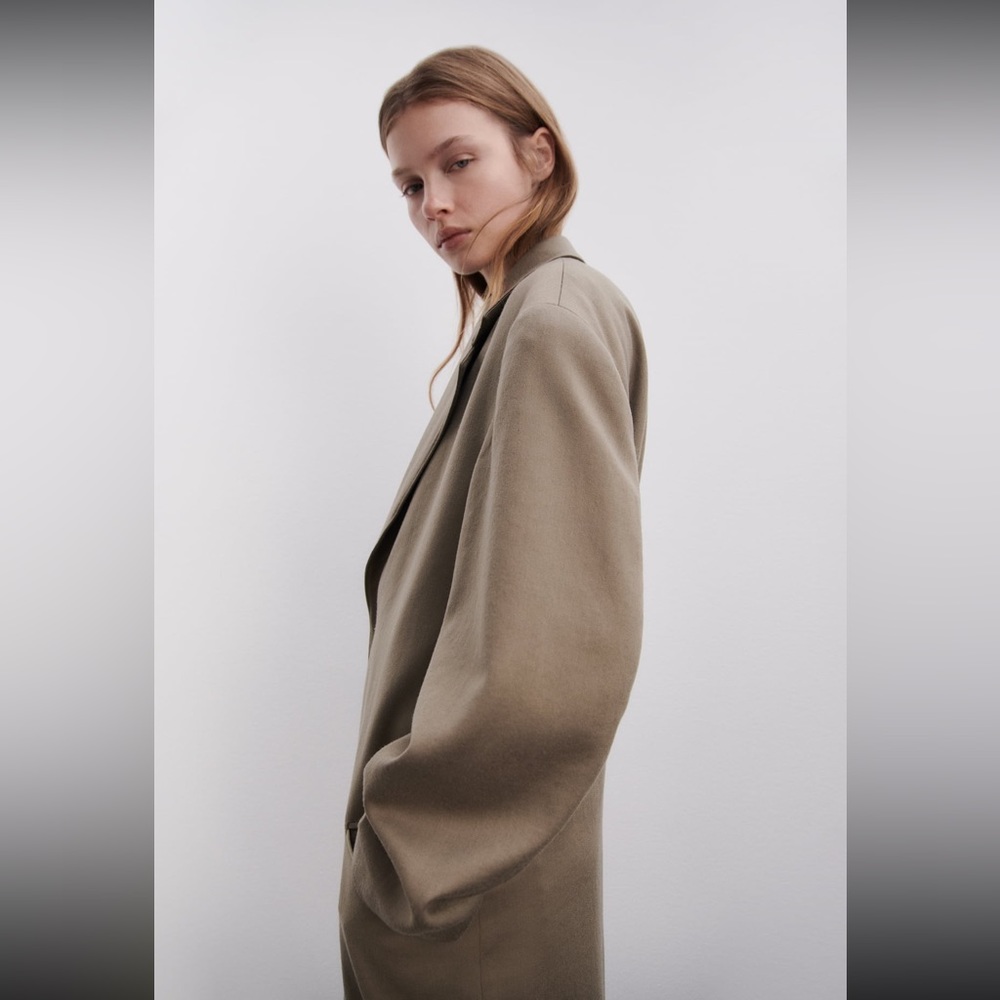 STRAIGHT CUT ZW WOOL COAT LIMITED EDITION - Picture 3 of 12